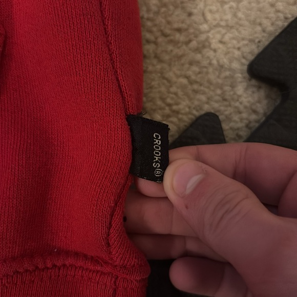 crooks & castles red hoodie - Picture 2 of 4